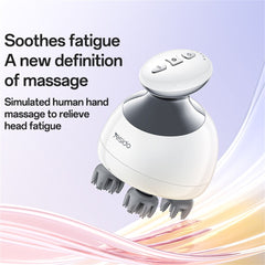 MG12 IPX7 Waterproof Low Noise Head Massager with Detachable Charging Dock