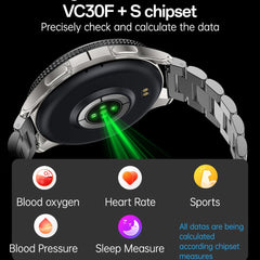 YESIDO IO34 AMOLED Display Metal Smart Watch Fitness Tracker Heart Rate Monitoring Sport Watch