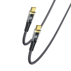 CA103 100W (20V/5A) Type-C to Type-C Nylon Braided Data Cable Fast Charging For Mobile Phone