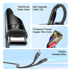 CA109 3 Meter Type-C Data Cable | USB To TC Support Charging And Data Transmission 2A Fast Charging