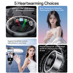 IO33 Precise Waterproof Support Handheld Control 24H Detection Health Monitoring Smart Ring