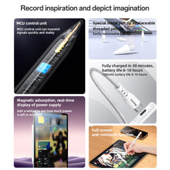 ST17 Aluminum Alloy Magnetic Adsorption Real-time Display Of Power Supply Stylus Pen For IP Tablet