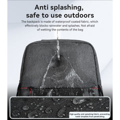 WB34 Large Capacity Dual Main Cabin Design Waterproof Anti Splashing Backpack Computer Bag