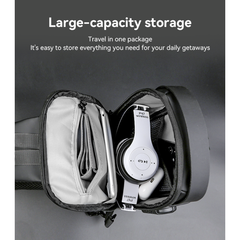 WB46 Large Capacity USB Conversion Interface Wirh Combination Lock Casual Business Crossbody Bag