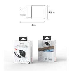 YC54 20W Fast Charging Home Charger(Type-C+Type-C)