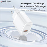 YC66 Overspeed Fast Charge Fireproof Material QC18W Single A EU Char