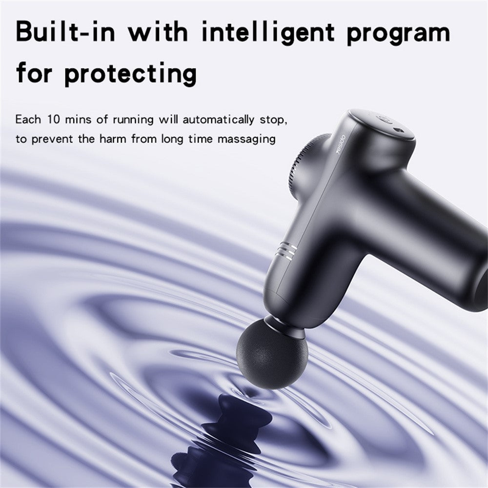 MG01 5 Speeds Muscle Relief Portable Deep Tissue Massage Gun with 4 Heads