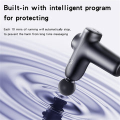 MG01 5 Speeds Muscle Relief Portable Deep Tissue Massage Gun with 4 Heads