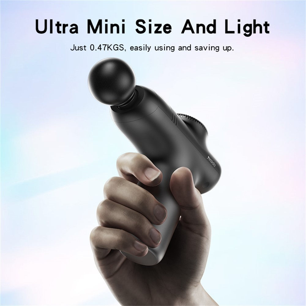 MG01 5 Speeds Muscle Relief Portable Deep Tissue Massage Gun with 4 Heads