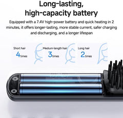 MG23 Smart Temperature Levels Cordless Hair Straightener with 3 Smart Temperature Levels