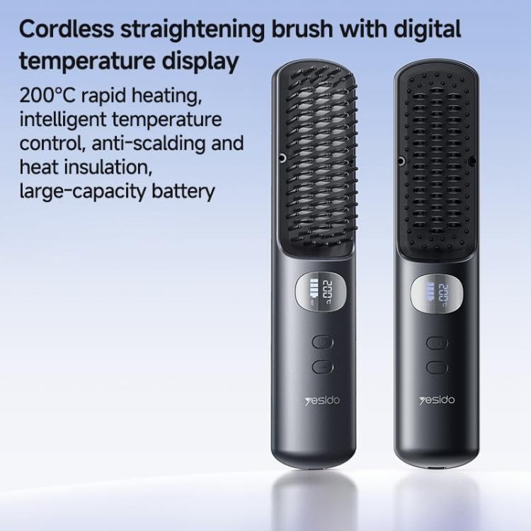 MG23 Smart Temperature Levels Cordless Hair Straightener with 3 Smart Temperature Levels