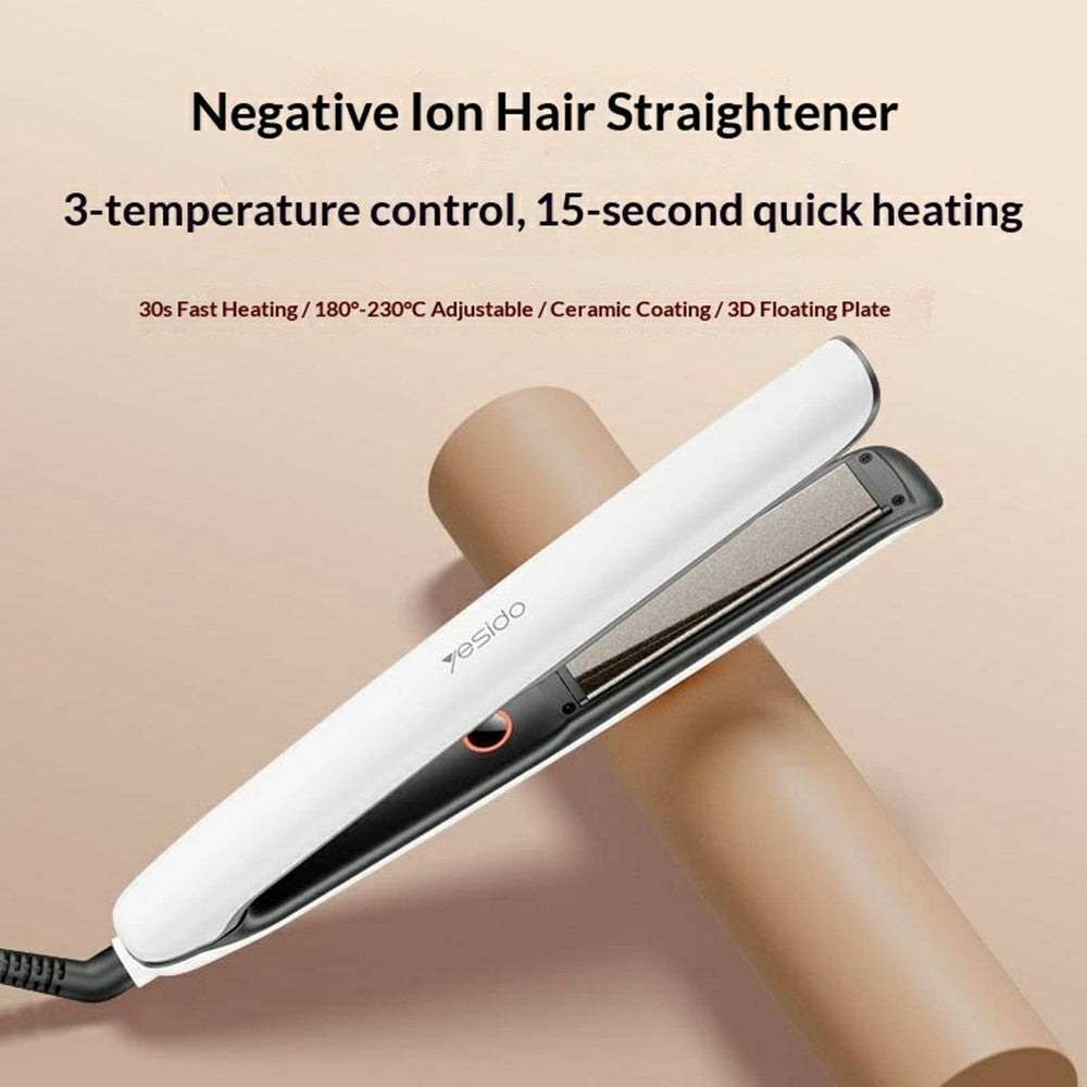 MG31 Hair Straightener Negative Ion Technology 3 Temperature Settings Fast Heating Ceramic Plates