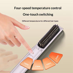 MG33 EU Plug Hair Straightener Brush Smart Temperature Control Negative lon Hair Straightening Comb
