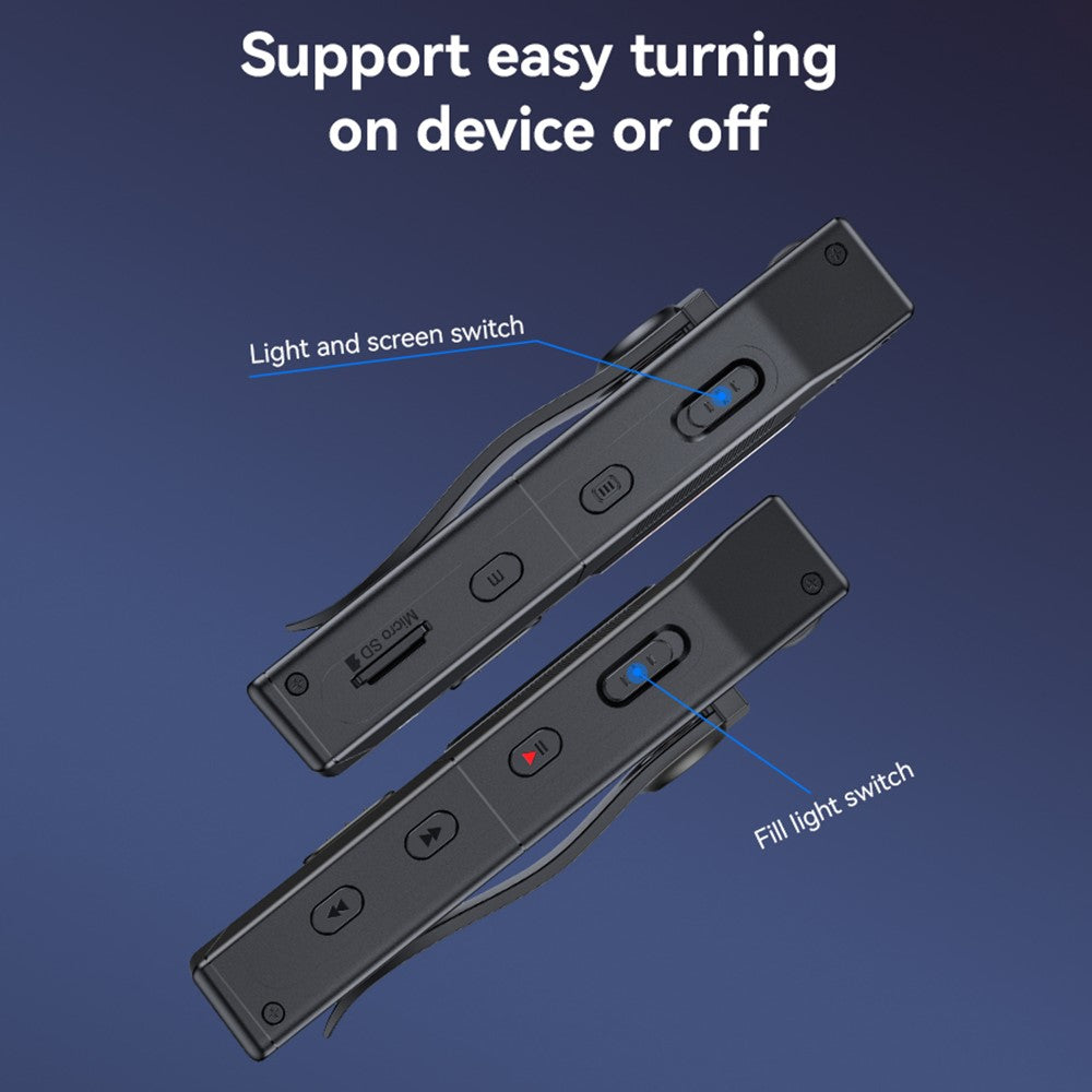 YESIDO KM25 Video Recorder 180 Degree Rotating Lens HD 1.3 Inch Screen 1080P Outdoor Cycling Hiking Camera