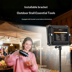 YESIDO DH17 Outdoor Floodlight Emergency Light 600 LED Fill Light 10000mAh Battery for Camping / Fishing - Black