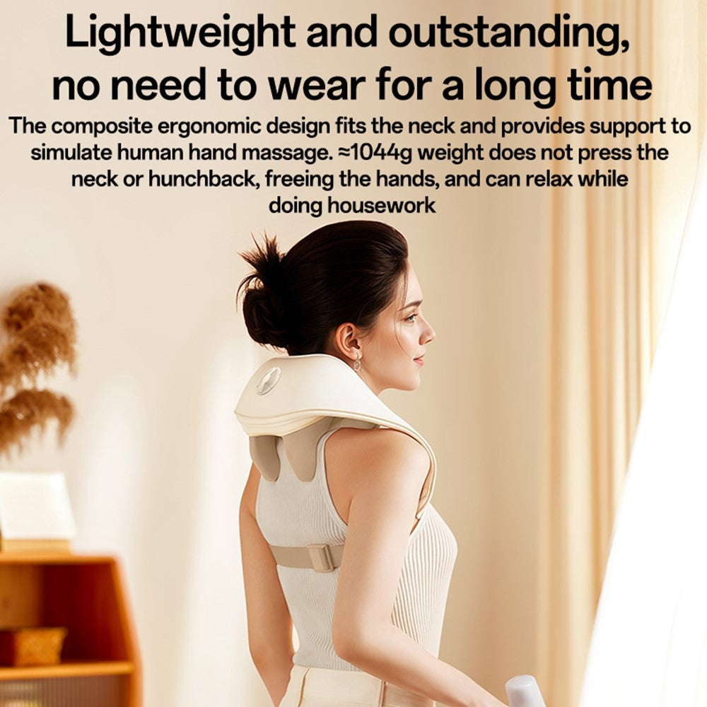 MG11 3 Modes Adjustable Width Neck and Shoulder Massager Heat Therapy Massage Device