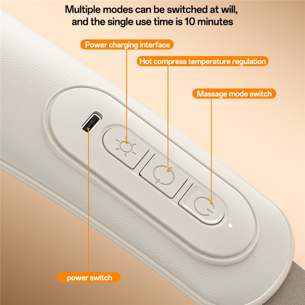 MG11 3 Modes Adjustable Width Neck and Shoulder Massager Heat Therapy Massage Device
