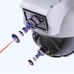 YESIDO KM12 Dual Lens 400W HD Surveillance Camera 360 Degree Wireless WiFi 2.4G Camera Support Two-Way Voice