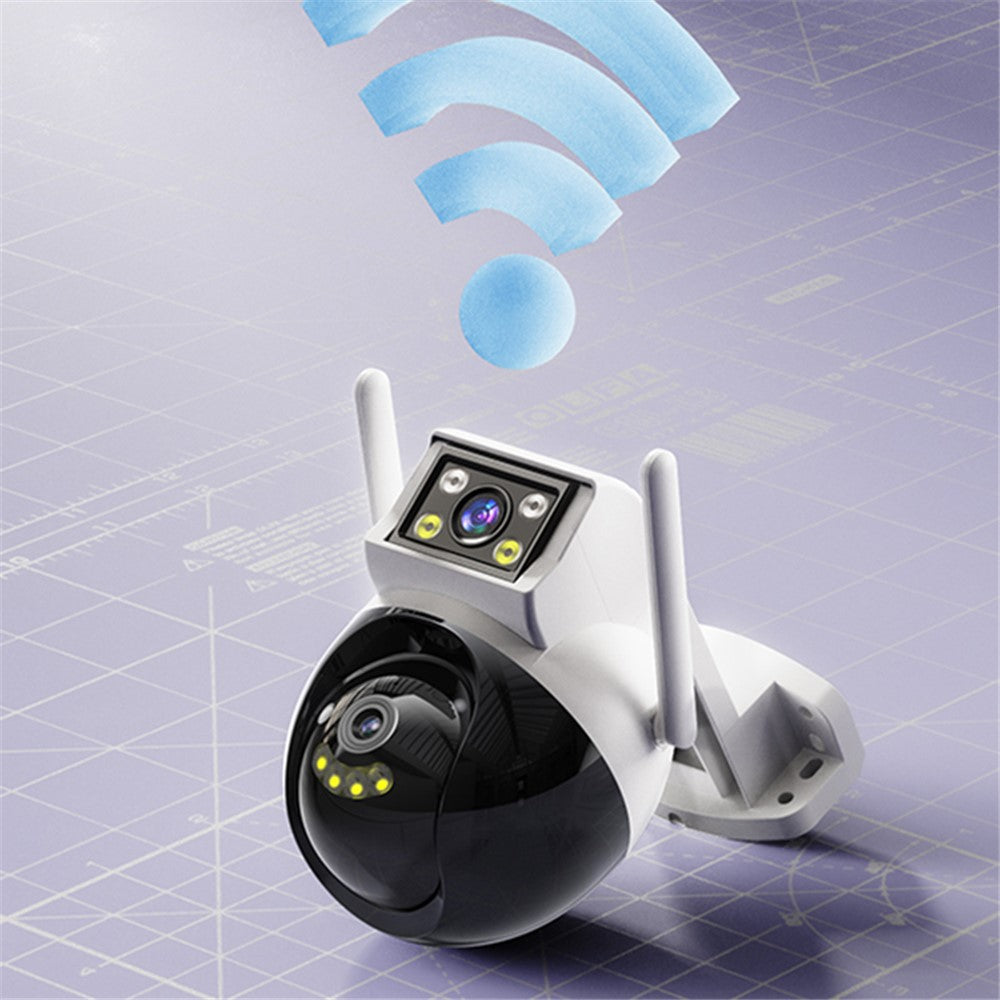 YESIDO KM12 Dual Lens 400W HD Surveillance Camera 360 Degree Wireless WiFi 2.4G Camera Support Two-Way Voice