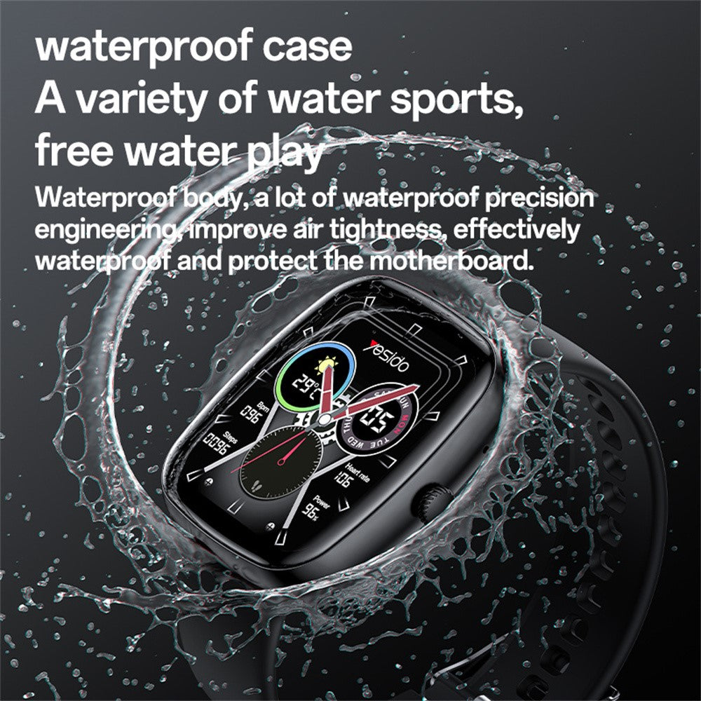 IO22 1.83 Inch Big Screen Real-time Message Notification Health Detection BT Smart Call Watch