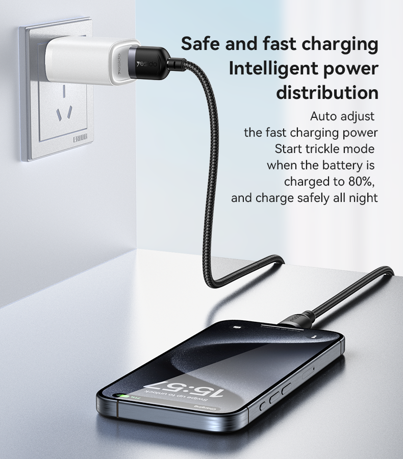 CA132C 1.2 Meter 18W Fast Charging USB to Type-C Aluminum Alloy Braided Data Cable