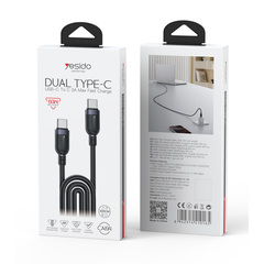 CA194 3M PD 60W Fast Charging Type-C To Type-C Max With 480Mbps Data Transfer Braided Data Cable