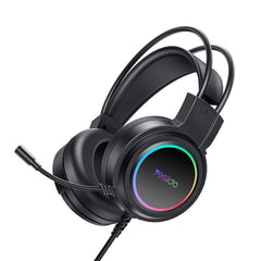 EK05 HD Microphone 3D Stereo Acoustics USB Interface RGB Gaming Wired Headset Wired Earphone