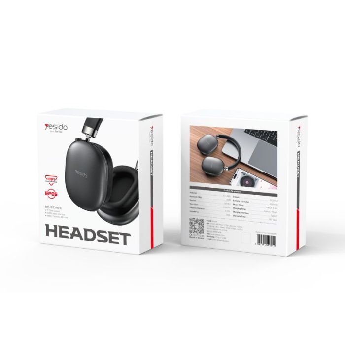 EP05 Ultra-long Life Battery Wireless BT5.2 Lightweight Design Noise Reduction Bluetooth Headset