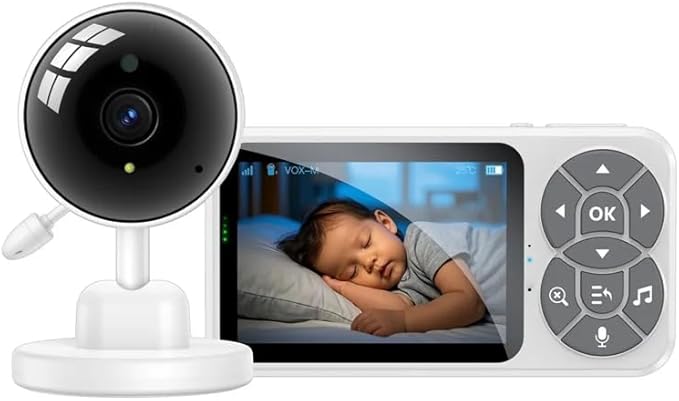 YESIDO KM26 Baby Monitor 3.5 Inch LCD Display Night Vision Temperature Detection 2.4G Wireless Camera