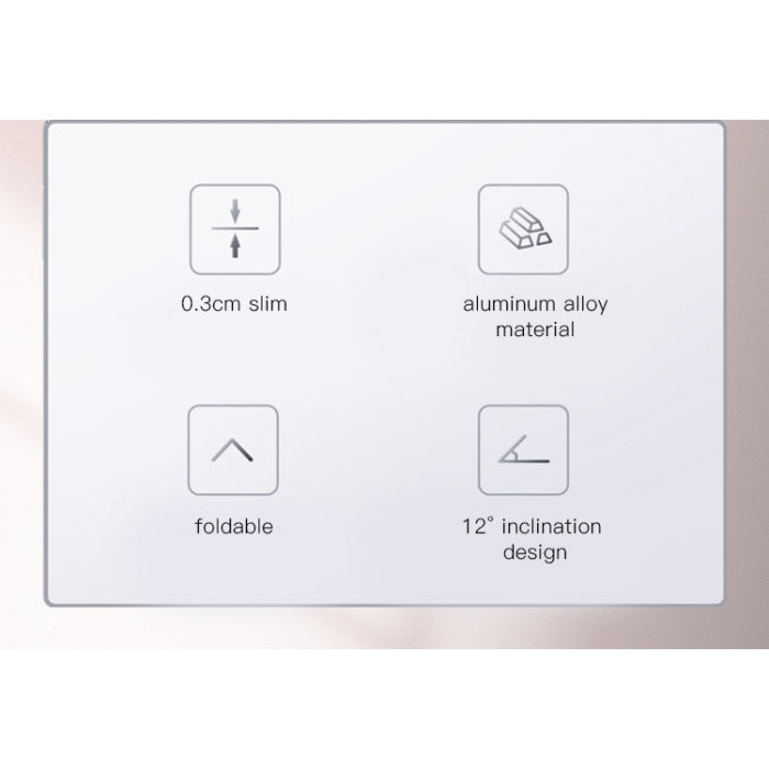 LP03 High Quality Zinc Alloy Magnets Folding Notebook Tablet Laptop Holder Support Stand