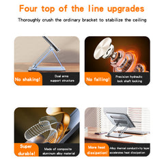 LP05 Super Strong Dual Arm design Widely Compatible Biaxial Aluminum Alloy Tablet/Laptops