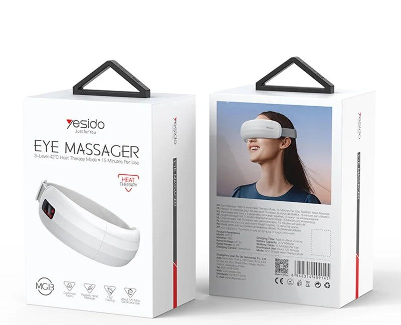 MG13 3 Levels Hot Compress Rechargeable Eye Massager Eye Fatigue Relief Device