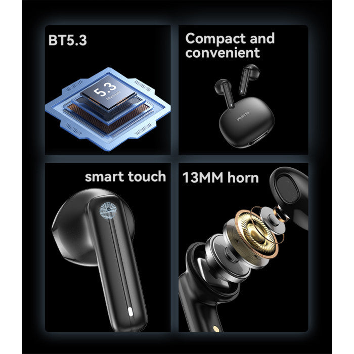 TWS25 BT5.3 TWS Bluetooth Earphone | With HD Microphone Without Delay Semi-In-Ear Headset