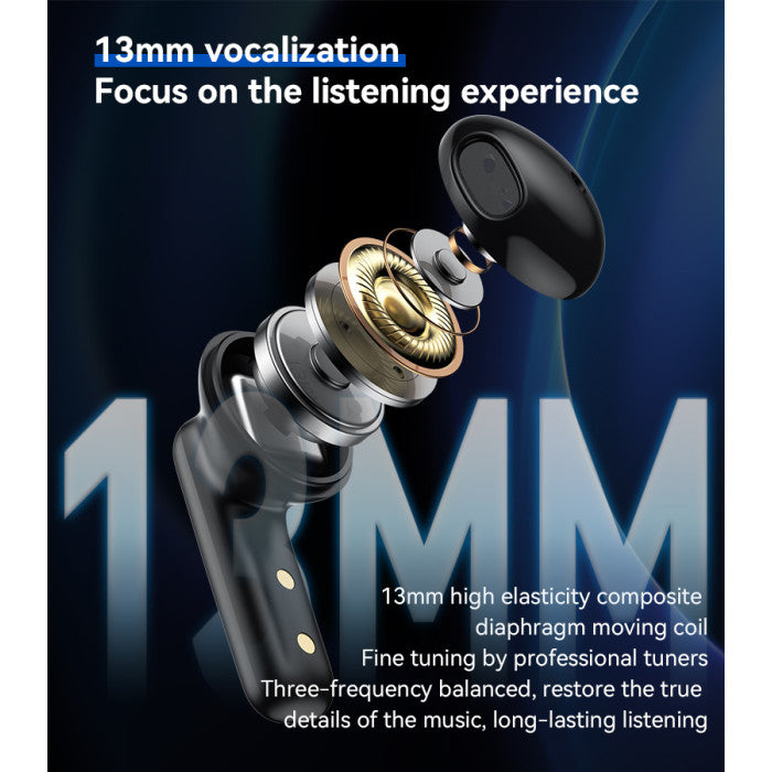 TWS25 BT5.3 TWS Bluetooth Earphone | With HD Microphone Without Delay Semi-In-Ear Headset