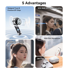 TWS28 BT5.3 Ultra Low Latency With ENC Microphone Touching Control ANC +ENC TWS Wireless Earphone