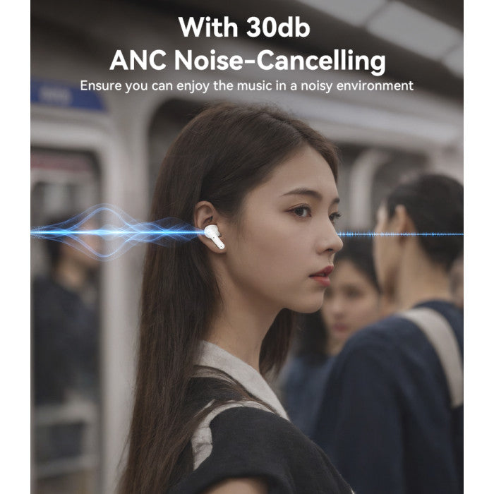 TWS28 BT5.3 Ultra Low Latency With ENC Microphone Touching Control ANC +ENC TWS Wireless Earphone