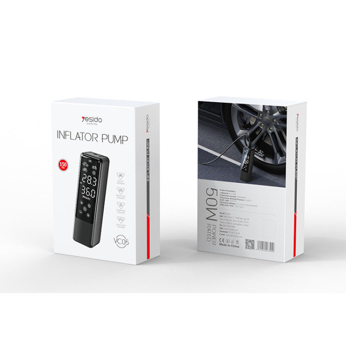 VC05 Fast Inflation Portable Precise Air Replenishment Intelligent Digital Displaycar Inflation Pump