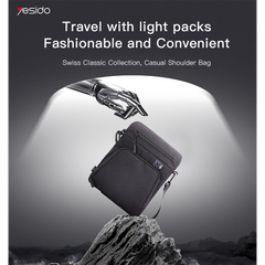 WB31 Hot Selling Waterproof Shoulder Cross-body Bag Casual Black Purse Handbag Sling Bag