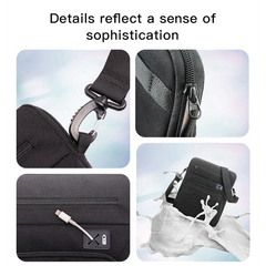 WB31 Hot Selling Waterproof Shoulder Cross-body Bag Casual Black Purse Handbag Sling Bag