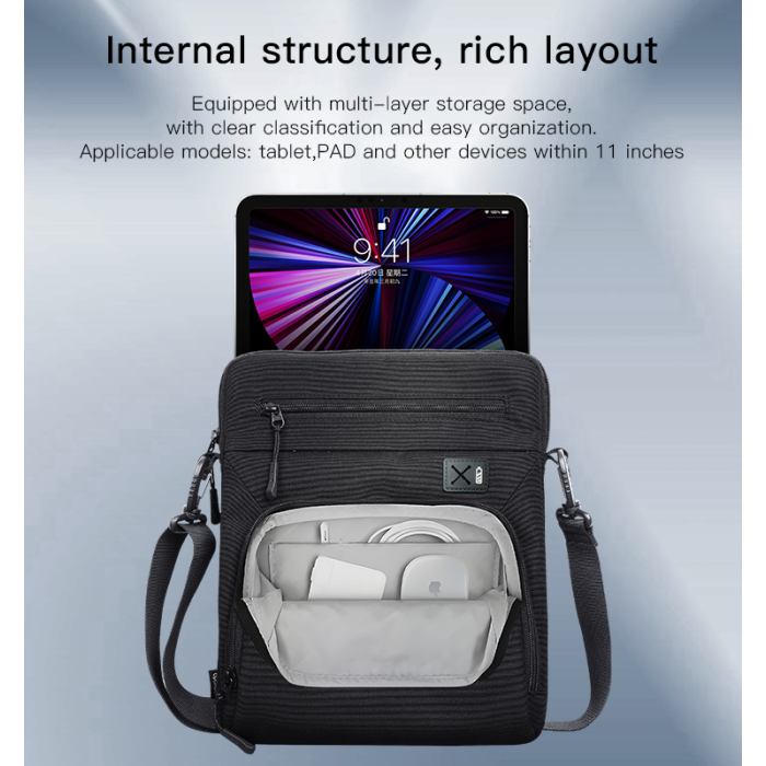 WB31 Hot Selling Waterproof Shoulder Cross-body Bag Casual Black Purse Handbag Sling Bag