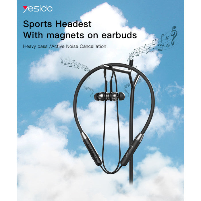 YSP10 Neckband Headphone Sport Wireless Sweat-proof Neckband Headset Magnetic Wireless Earphone